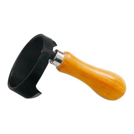 Timber Tuff Timber Tuff Cup Shave TMB-07DC - Circular 7" Steel Blade with Wood Handle - Black TMB-07DC
